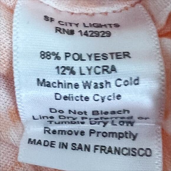 San Francisco City Lights California Fav Tee T-Shirt in Orange Size Small NEW - Picture 6 of 6